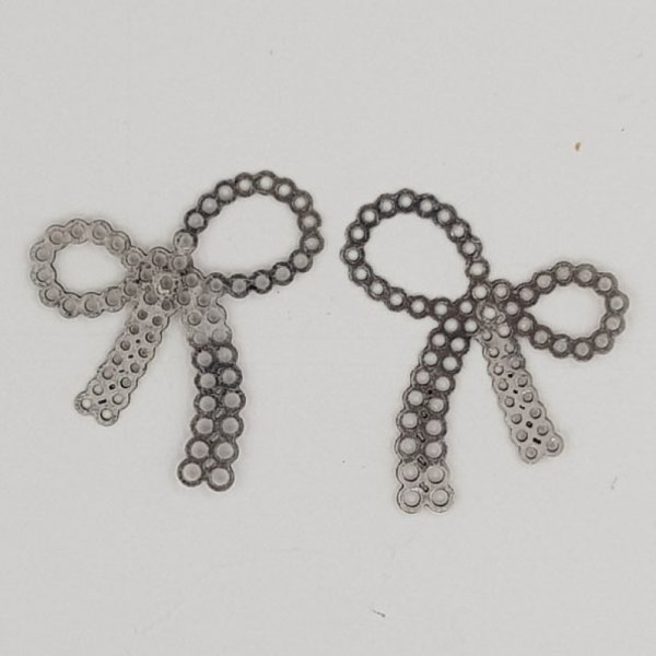 Zilveren Strik Bedel N&deg;24 Metalen Strik Bedel