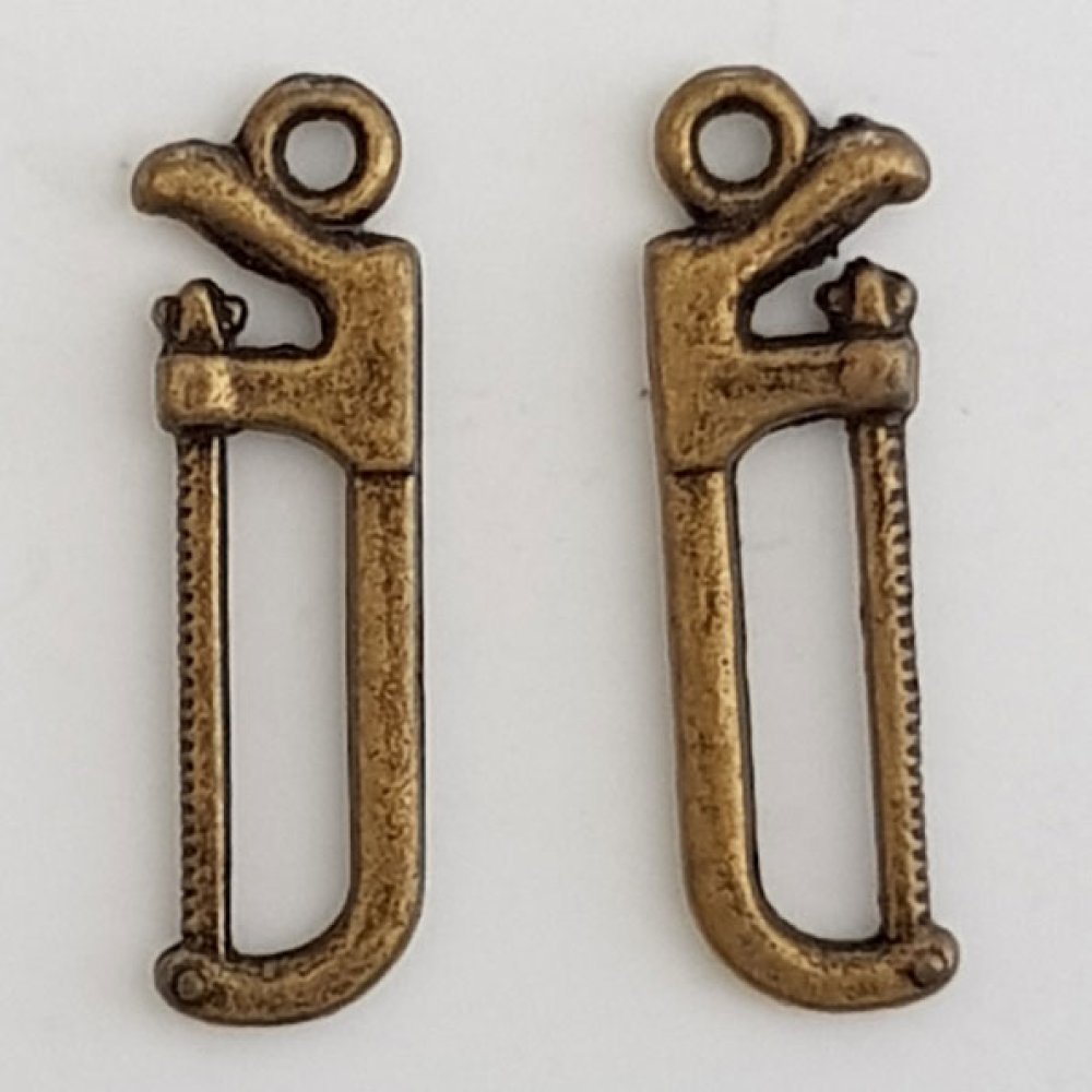 Charm Gereedschap Zaag N°01 Brons