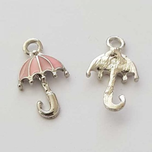 Breloque Parapluie N&deg;08 Rose