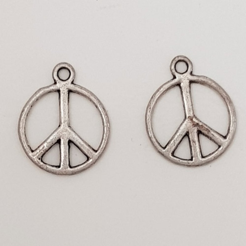 Vrede &amp; Liefde Bedel N°07 Zilver Mat