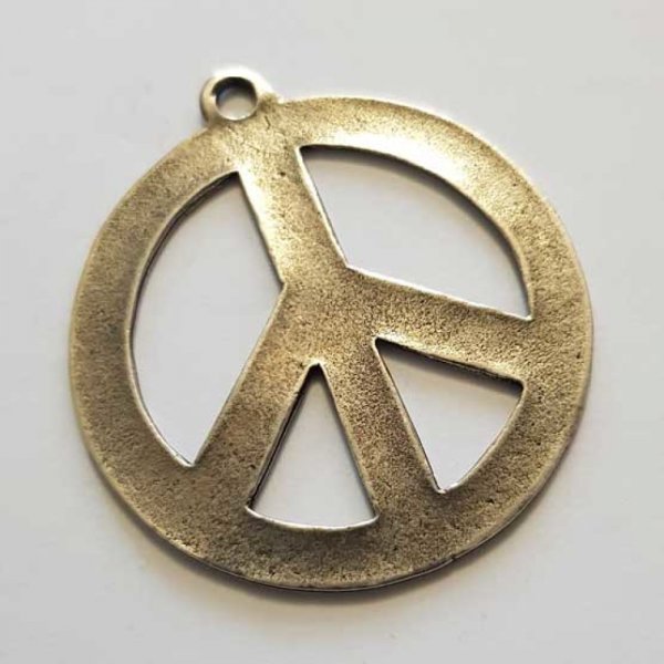 Breloque Peace & Love N&deg;16 Argent