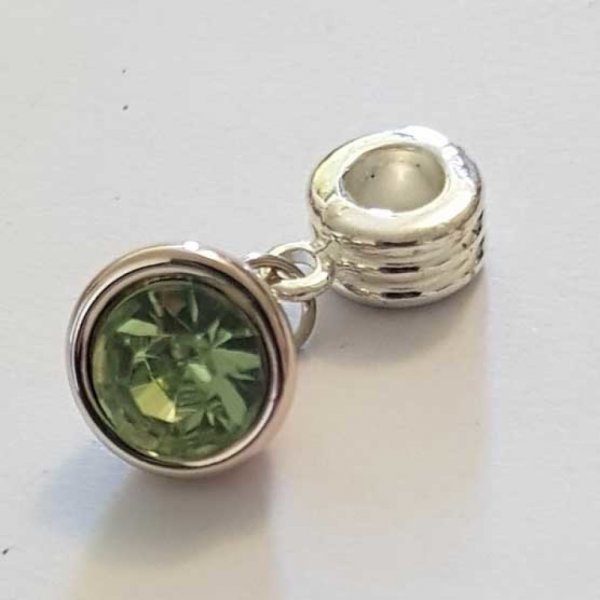 Breloque Pendentif Strass Vert N&deg;1013
