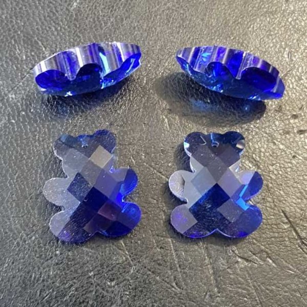 Beer hanger van gefacetteerd glas N&deg;01-02