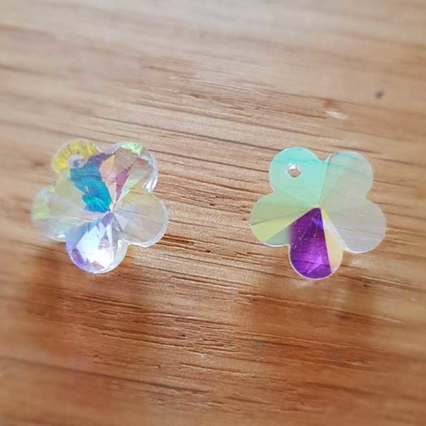 Bloem hanger in facet geslepen glas N&deg;04-01