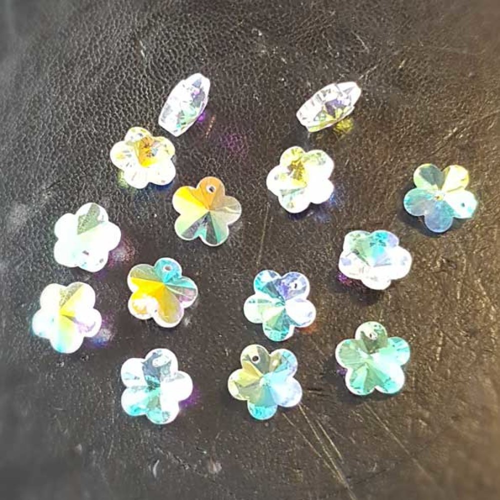 Bloem hanger in facet geslepen glas N°04-01