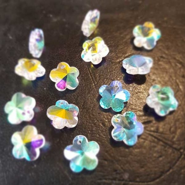 Bloem hanger in facet geslepen glas N&deg;04-01