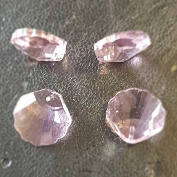 Hanger in gefacetteerde glazen schelp N&deg;01-01