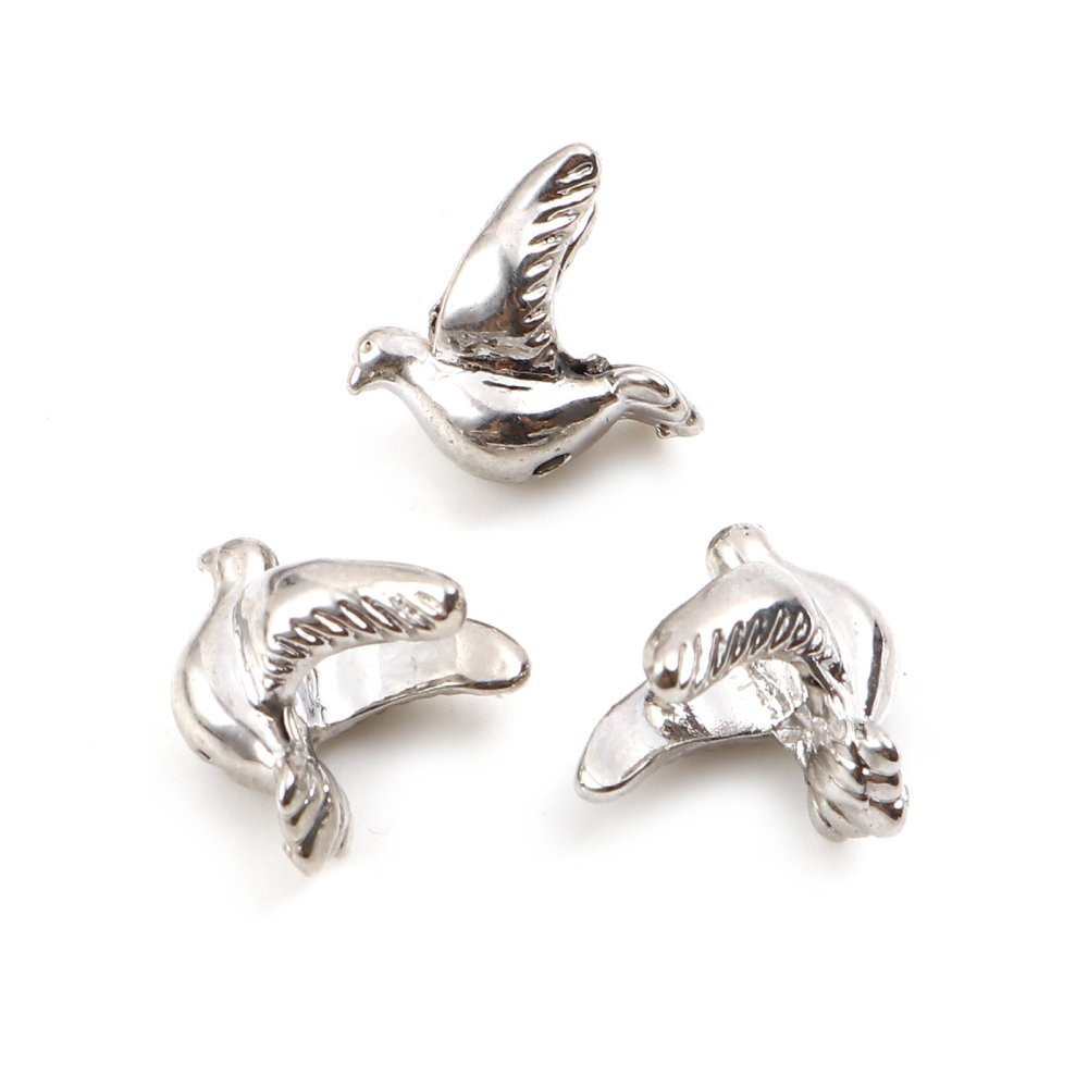 Parel Vogel Bedel N°03 Zilver
