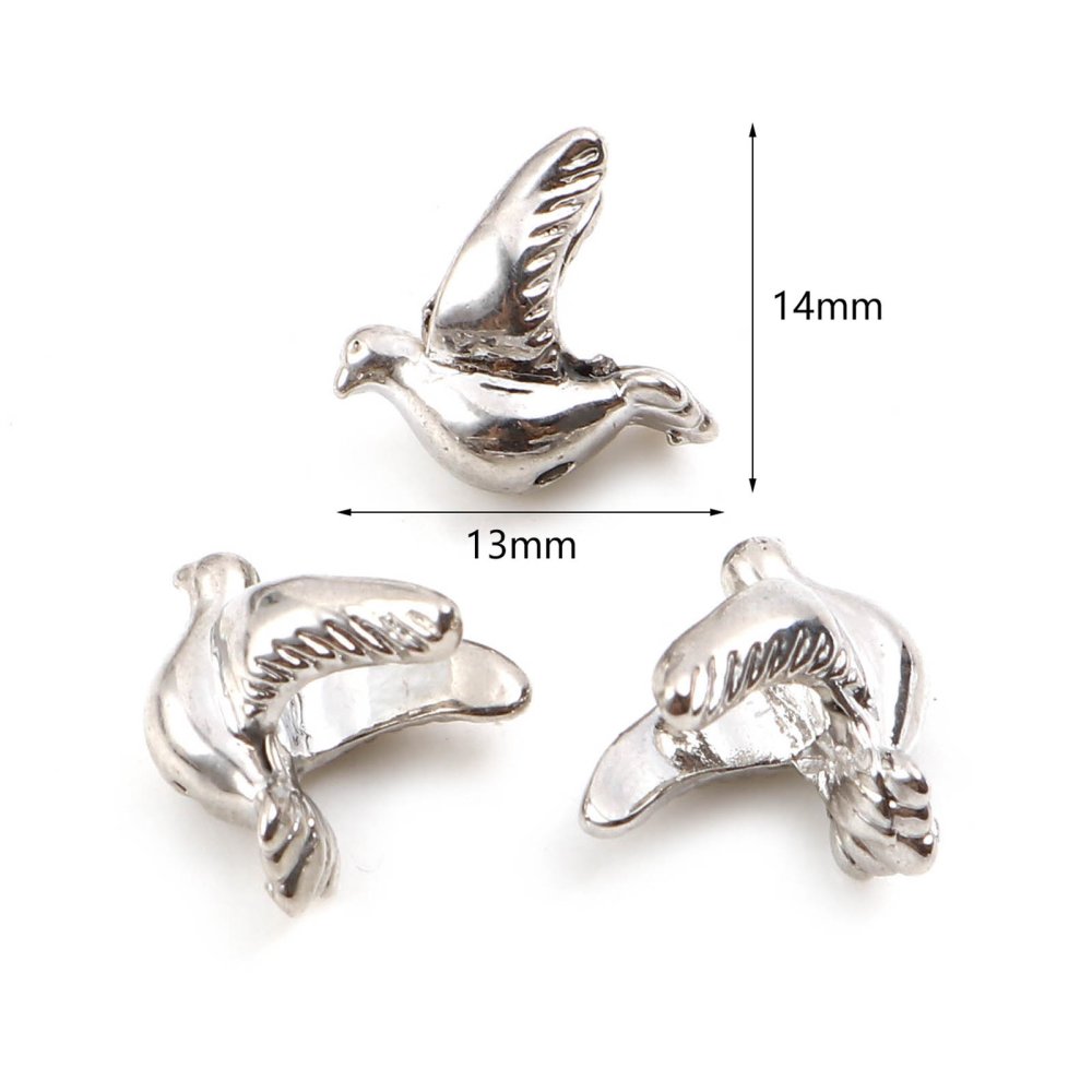 Parel Vogel Bedel N°03 Zilver