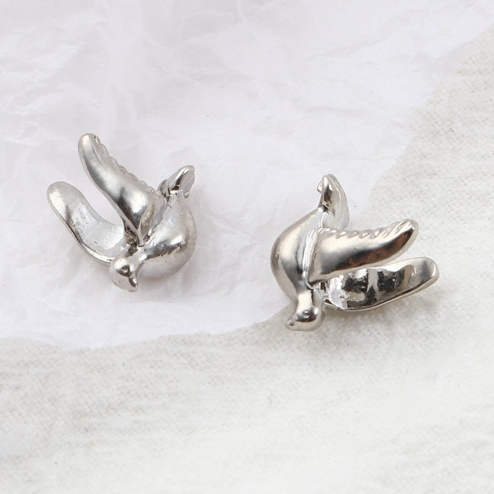 Parel Vogel Bedel N°03 Zilver