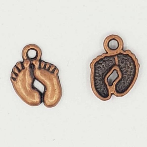 Breloque Pied N&deg;09 Double