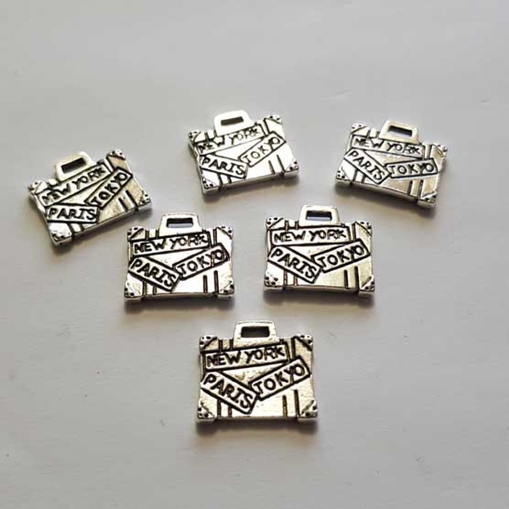 Bedelzakje N°26 Koffer Zilver