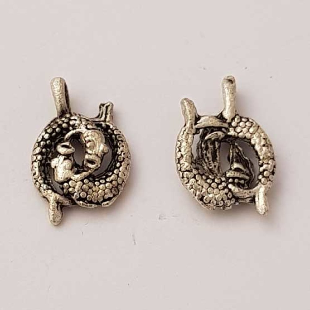 Sterrenbeeld bedel Vissen Zilver Metaal N°01