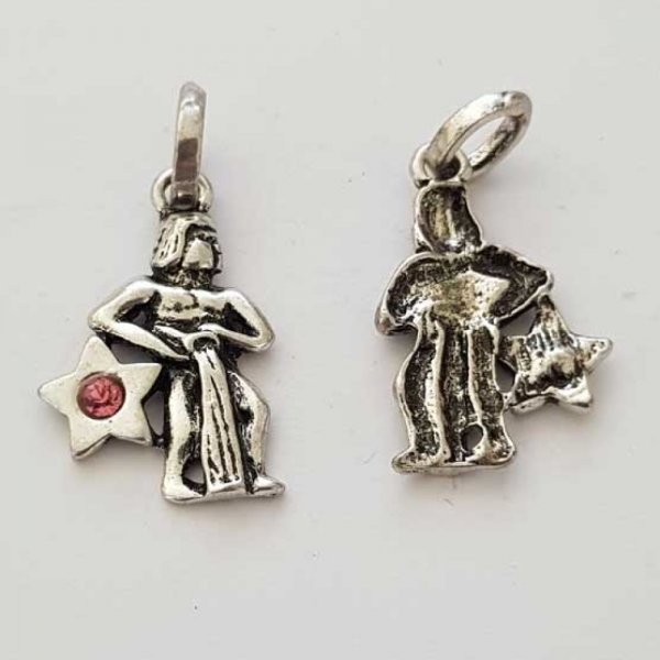 Waterman Sterrenbeeld Bedel Zilver Metaal N&deg;03 met strass steentjes