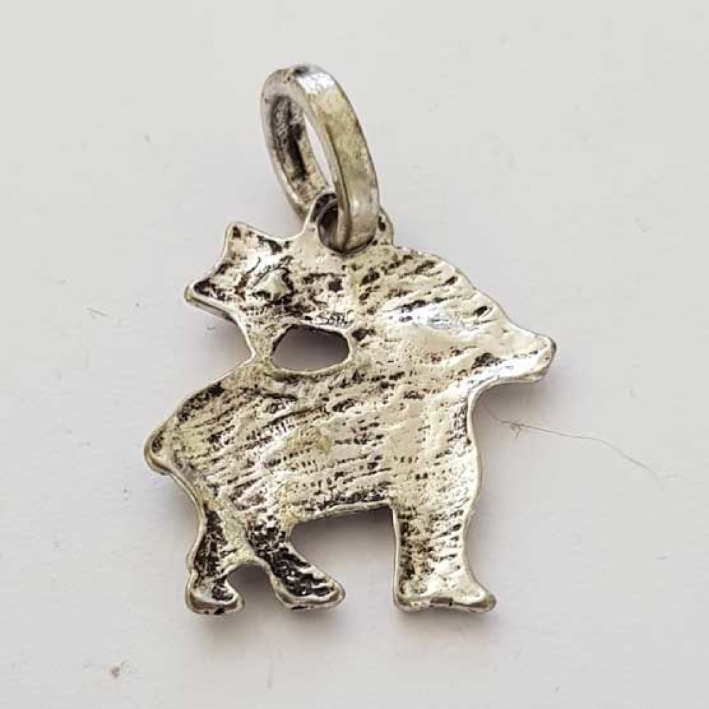 Sterrenbeeld bedel Ram Zilver Metaal N°03 met strass steentjes