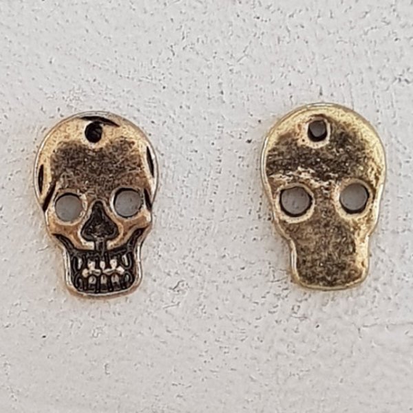 Schedel en gekruiste botten bedel N&deg;17