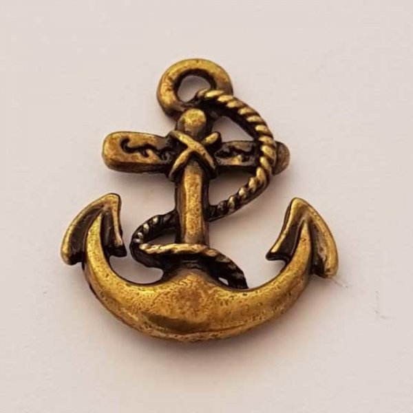 Breloque ancre N&deg;07 Vieil Or