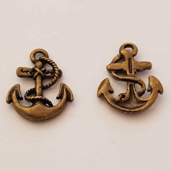 Breloque ancre N&deg;07 Bronze