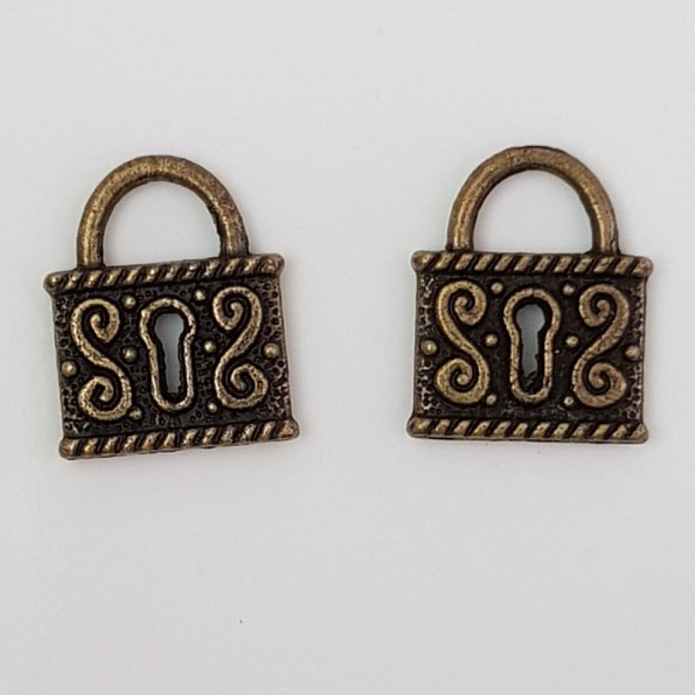 Bedel hangslot N°01 Brons