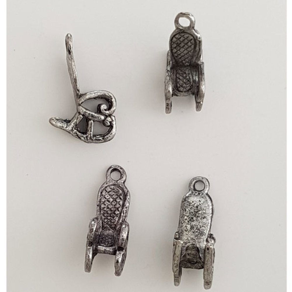 Troonstoel bedel N°04 Zilver