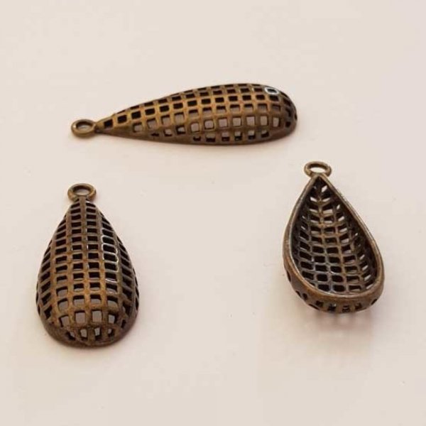 Breloque goutte N&deg;08-01 Bronze
