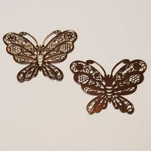 Breloque papillon N&deg;22 Cuivre 35 x 27 mm