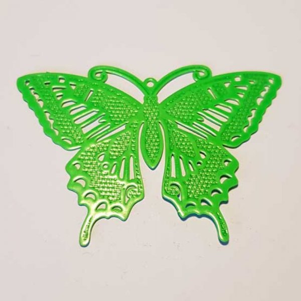 Breloque papillon N&deg;23 Vert 71 x 50 mm