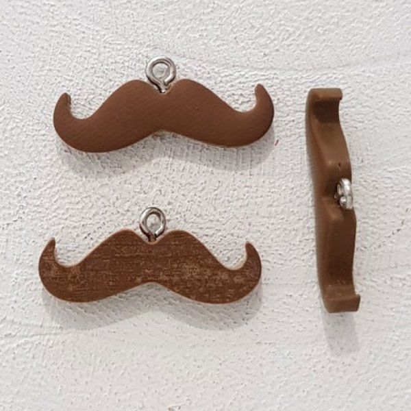 Hanger Moustache N&deg;09 Lichtbruin