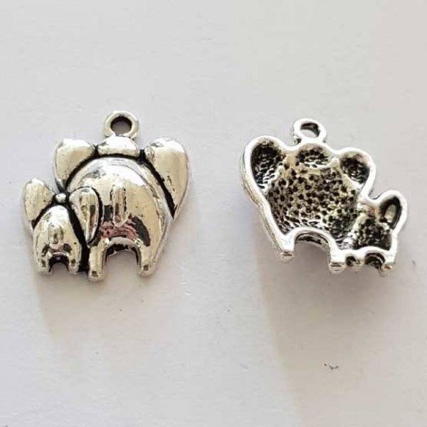 Breloque &Eacute;l&eacute;phant N&deg;09 Argent