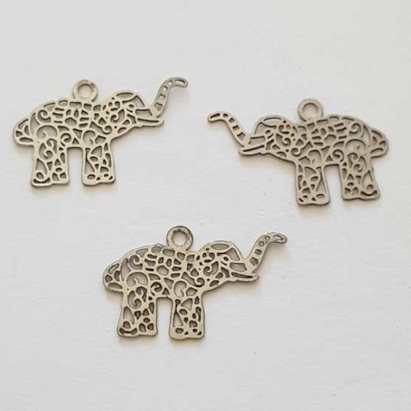 Breloque &Eacute;l&eacute;phant N&deg;13 Argent