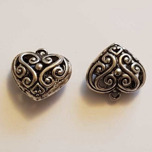 Breloques C&oelig;ur N&deg;41 Argent