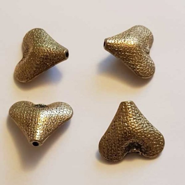 Breloques C&oelig;ur N&deg;44 Dor&eacute;