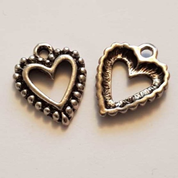 Breloques C&oelig;ur N&deg;53 Argent