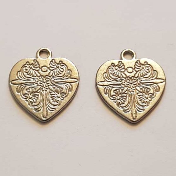 Breloques C&oelig;ur N&deg;62 Argent