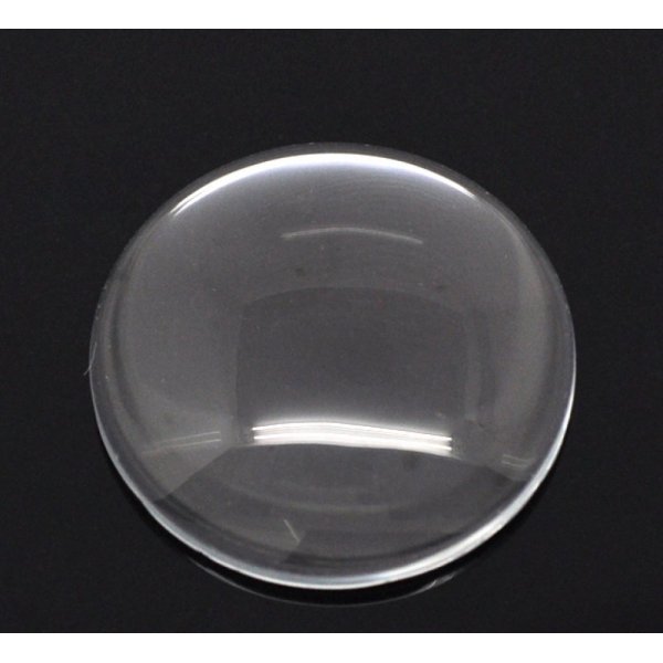 Cabochon Rond 30 mm in helder vergrootglas N&deg;13