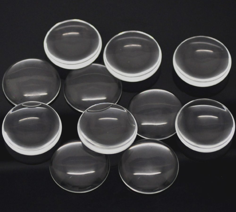 Cabochon Rond 35 mm in helder vergrootglas N°14