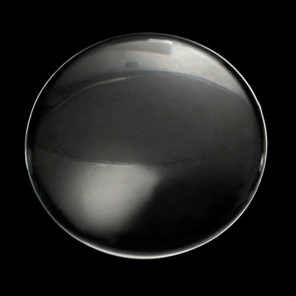 Cabochon Rond 38 mm in helder glas