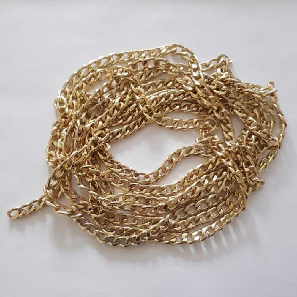 Platte gouden kettingarmband (topkwaliteit)