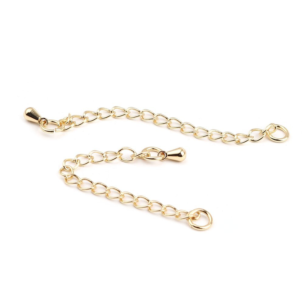 Vergulde koperen armband ketting verlenging