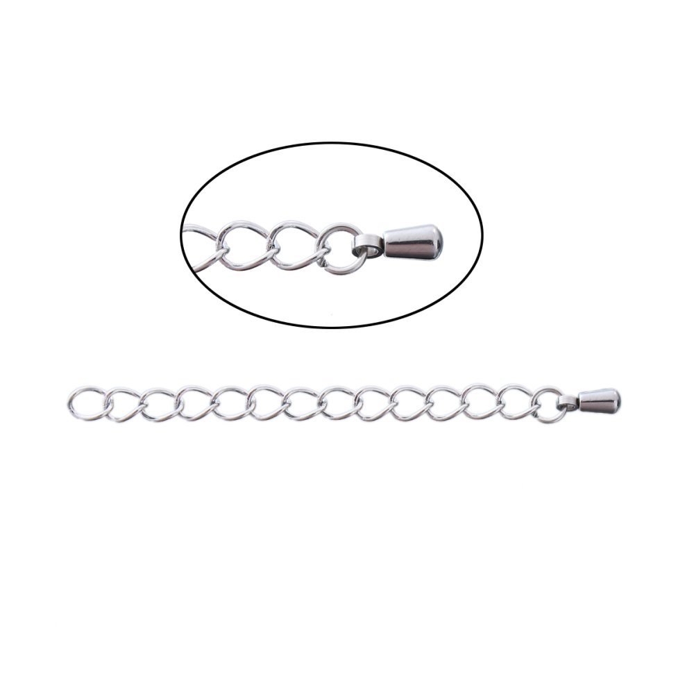 Roestvrij staal Kettingverlenging 6 cm N°02