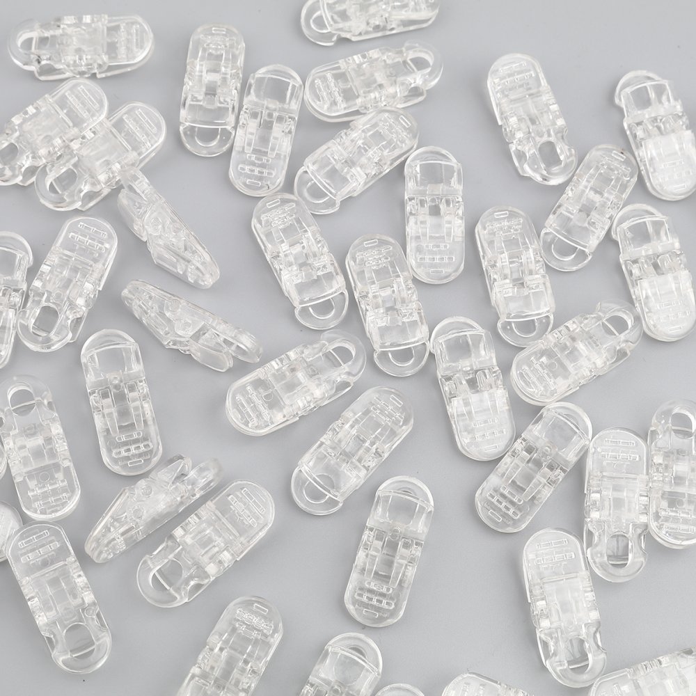 Clips Transparant masker 3,3cm x 1,3cm x 2 stuks