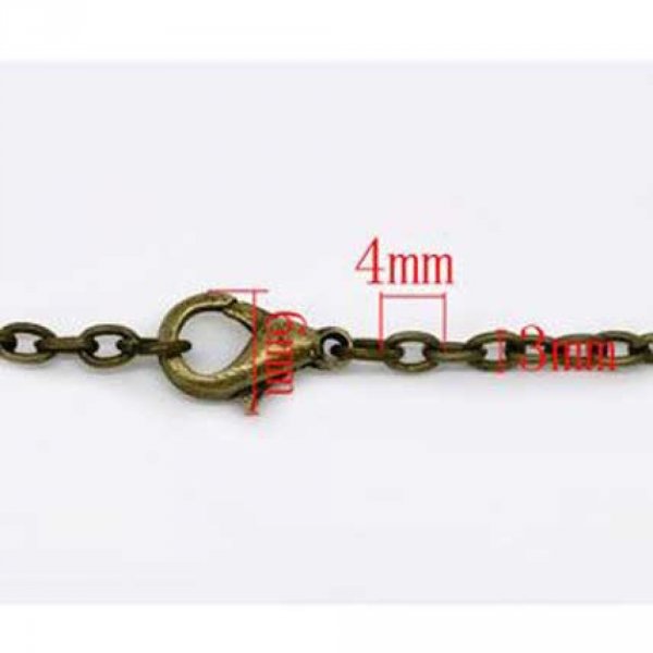 Halsketting Brons gaas for&ccedil;at 45,7 cm