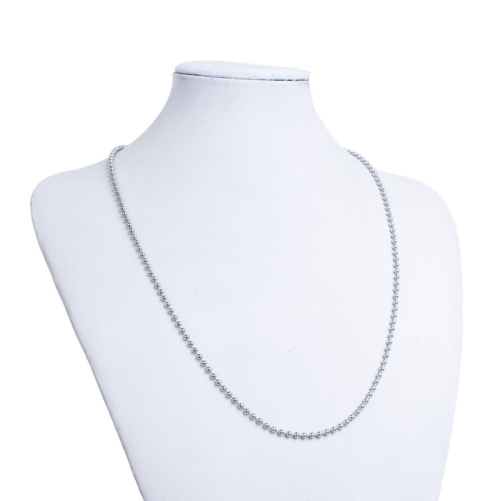 Ketting N°01 kogelketting 304 roestvrij staal 60 cm - 3mm