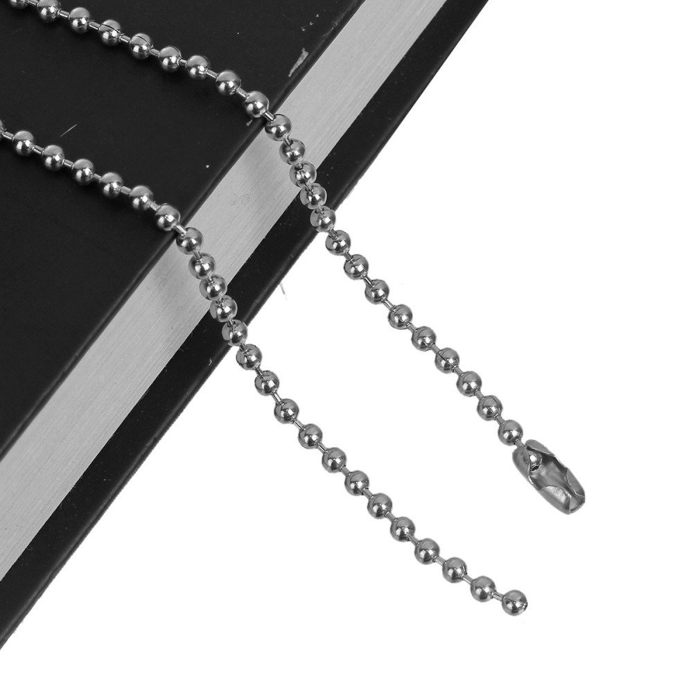 Ketting N°02 kogelketting 304 roestvrij staal 60 cm -2mm