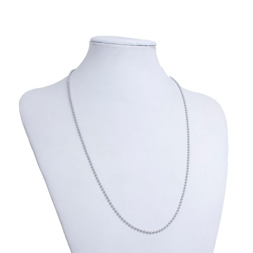 Ketting N°02 kogelketting 304 roestvrij staal 60 cm -2mm