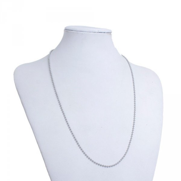 Ketting N&deg;02 kogelketting 304 roestvrij staal 60 cm -2mm
