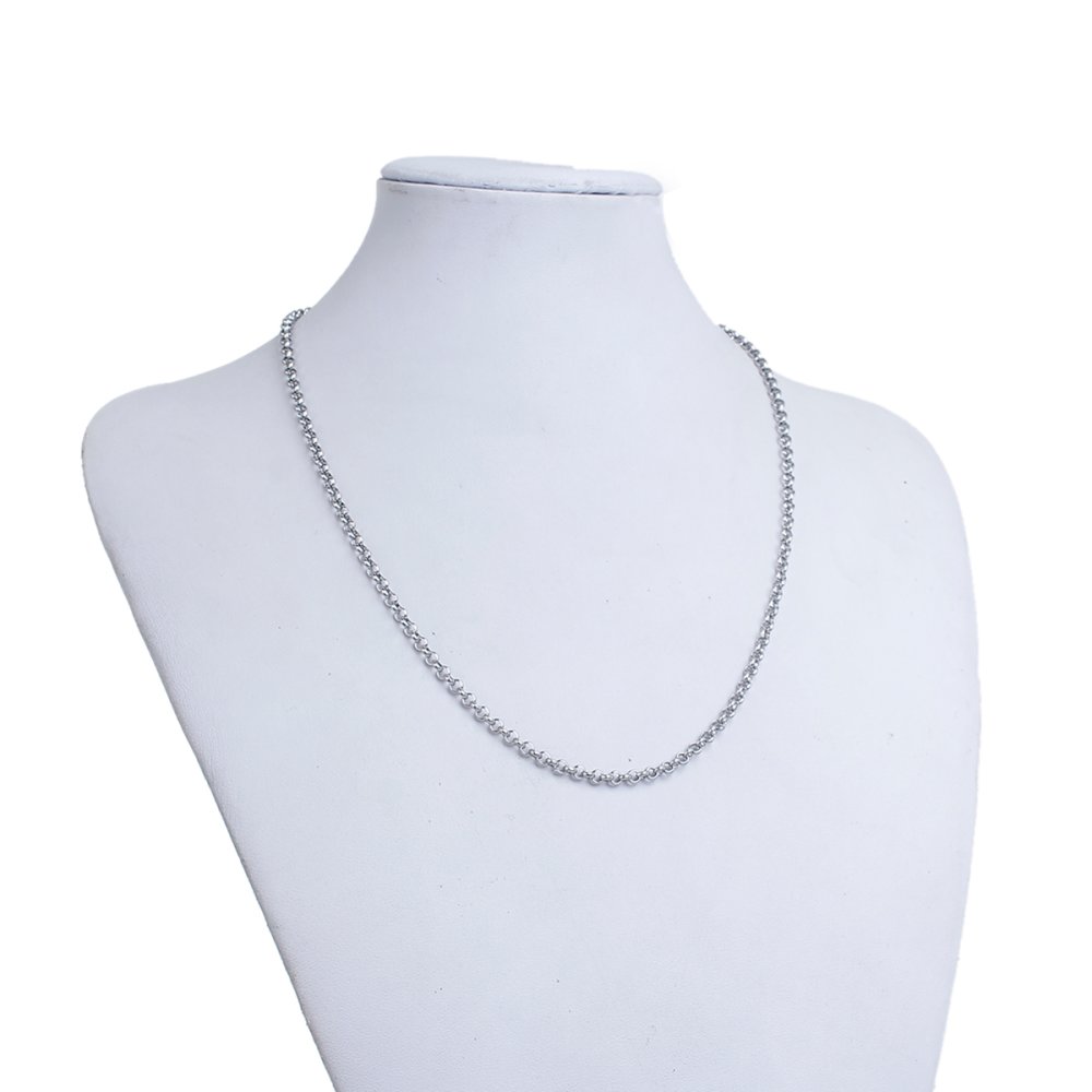 Halsband N°04-02 in roestvrij stalen gaas Jaseron van 51 cm