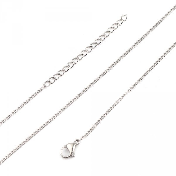 Ketting N&deg;05-02 in roestvrij staal, 45 cm (18") paardengaas