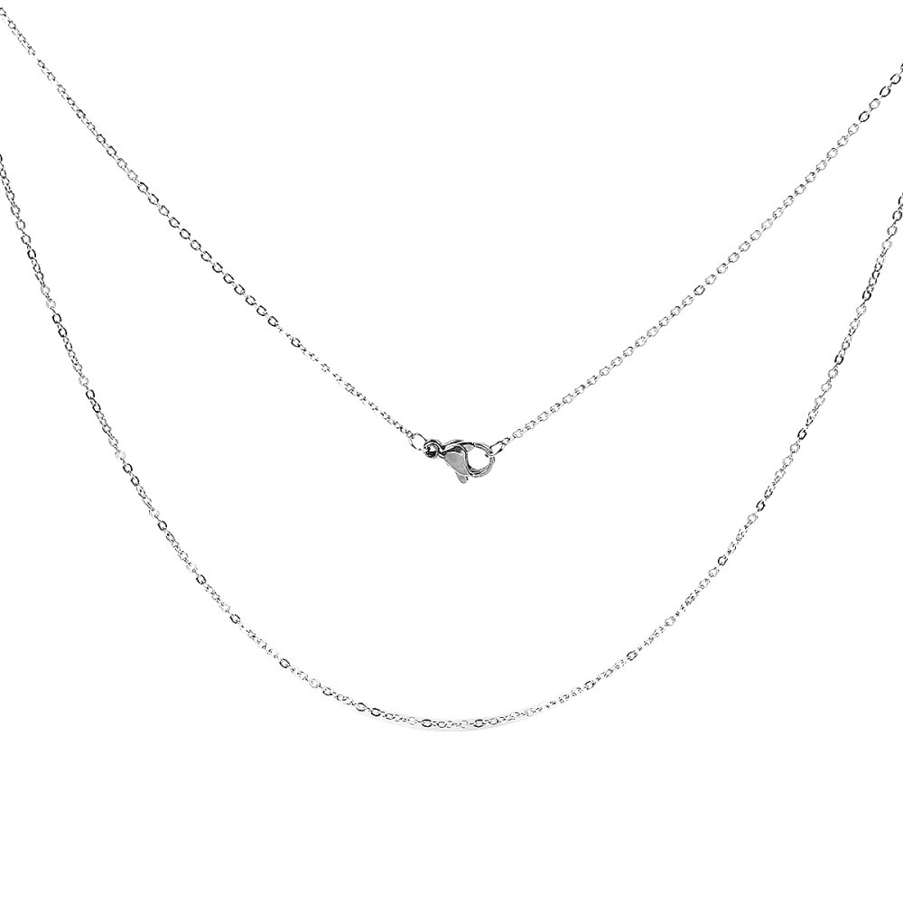 Halsband N°06-00 in roestvrij staal, 46 cm lang