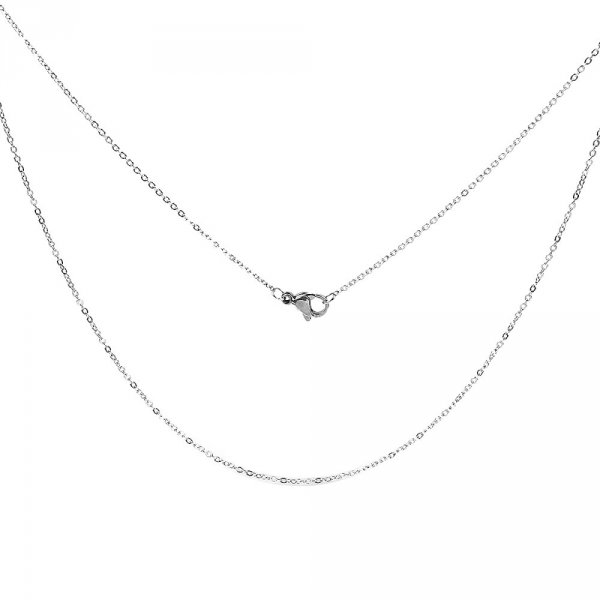 Halsband N&deg;06-00 in roestvrij staal, 46 cm lang